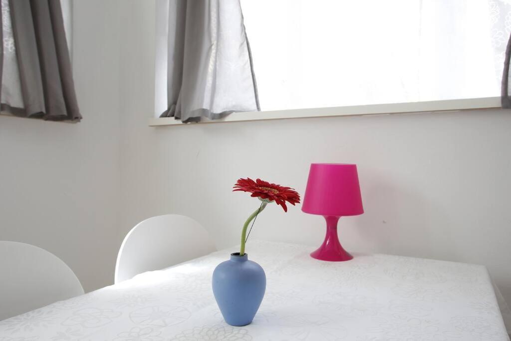 Sunny Apartment At Rostock - Pink Eksteriør billede